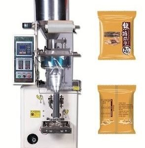 Mid measuring cup filling center side seal pack machine