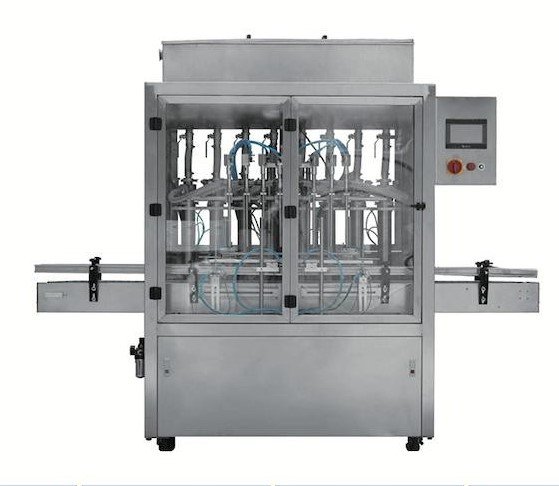 Auto Paste Flow Filling Machine 2-12 Heads Fiber Cover